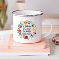 Axyaa Teacher Gift Enamel Mug - Creative Coffee Cup for School and Home