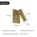 Axyaa Adjustable Angle LED Wall Lamp in Multiple Colors for Bedroom, Living Room, Study