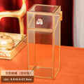 Axyaa Glass Makeup Brush Holder & Organizer: Cosmetic Desk Container for Lipstick, Eyebrow Pencil