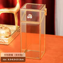 Axyaa Glass Makeup Brush Holder & Organizer: Cosmetic Desk Container for Lipstick, Eyebrow Pencil