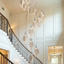 Axyaa Modern Duplex Building Staircase Chandelier for Living Room Indoor Lighting