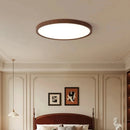 Axyaa Circular Wood Grain LED Ceiling Lamp for Home, Restaurant, and Balcony