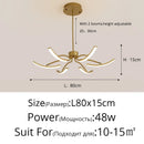 Axyaa LED Chandeliers for Modern Living Room, Bedroom, Study, and Kitchen Lighting
