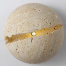 Axyaa Circular LED Wall Lamp in Retro Wabi Sabi Style for Home Decor