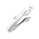 Axyaa Stainless Steel Food Tongs: Buffet BBQ Serving Clip for Home Kitchen