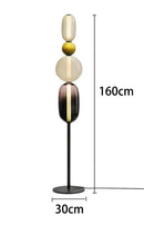 Axyaa Glass Floor Lamp Living Room Bedroom Lollipop Headboard INS Desk Lamp Sofa Ambient Light