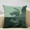 Axyaa Enchanted Forest Tree House Pillow Cover for Home Decor Sofa