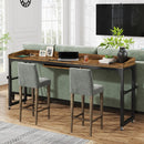 Axyaa Adjustable Overbed Table for Queen Size Bed with Tilt Stand & Outlets