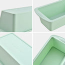 Silicone Rectangular Toast Baking Molds Set - Axyaa Kitchen Tools