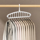 Axyaa Rotating 11-Hole Clothes Hanger & Scarf Organizer