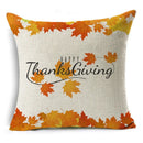 Axyaa Autumn Print Style Thanksgiving Pillow Case - Decorative Plant Cushion Cover