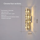 Axyaa Crystal LED Wall Sconce: Modern Luxury Home Lighting for Bedside, Foyer, Hotel Room