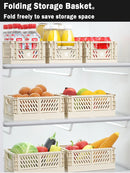Axyaa Foldable Plastic Storage Basket for Stationery, Cosmetics, Toys & Makeup