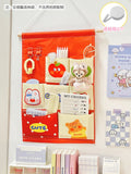 Axyaa Cartoon Wall Storage Organizer - 6 Pockets
