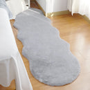 Axyaa Plush Faux Rabbit Fur Carpet: Modern Living Room & Kids Bedside Rug