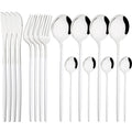 Axyaa White Gold 16-Piece Stainless Steel Cutlery Set
