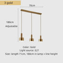 Axyaa Nordic Minimalist Golden Pendant Light Bedside Lamp