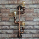 Axyaa Industrial Iron Pipe Wall Lamp Sconce for Loft Decor Steampunk Style