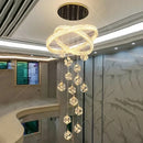 Axyaa Crystal Chandelier LED Ceiling Lamp for Living Room