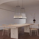 Axyaa Nordic Tassel Chandelier: Minimalist Line Art Pendant Lamp for Home Decor