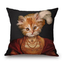 Axyaa Nordic Animal Cartoon Print Cushion Cover - Sofa & Bedroom Decoration Pillowcase
