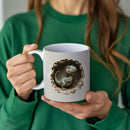 Axyaa Dino Hedgehog Ceramic Mug: Cute 3D Kids' Birthday Gift Cup