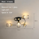 Axyaa Modern Glass Ceiling Light for Living Room - Minimalist Home Lighting