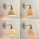 Axyaa Copper Arm LED Wall Sconce for Bedroom Bathroom Mirror