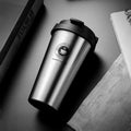 Axyaa Insulated Stainless Steel Travel Coffee Tumbler with Handle and Leak-Proof Lid