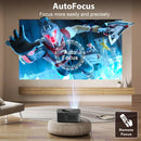 Axyaa Smart Home Theater Projector 4K Full HD Auto Focus Native 1080P WiFi Bluetooth