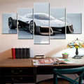 Axyaa Racing Cars Corvette Concept Wall Art Decor - 5 Piece Canvas Poster Set