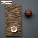 Axyaa Teak Wood Zen Tea Tray for Serving Cha and Decoration