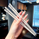 Axyaa White Panda Alloy Chopsticks Set in Storage Box