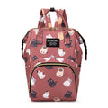 Axyaa Cartoon Printed Mummy Diaper Bag Backpack with Bottle Insulation Storage