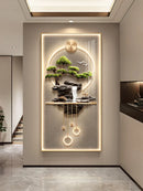 Axyaa Light Luxury Water Feature Wall Lights for Elegant Entrance Decor