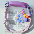 Axyaa Purple Braid Cup Holder Lanyard for 6-10cm Cup Mouth - Portable & Universal