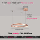 Axyaa 2024 Ring LED Chandelier Modern Minimalist Luxury Light