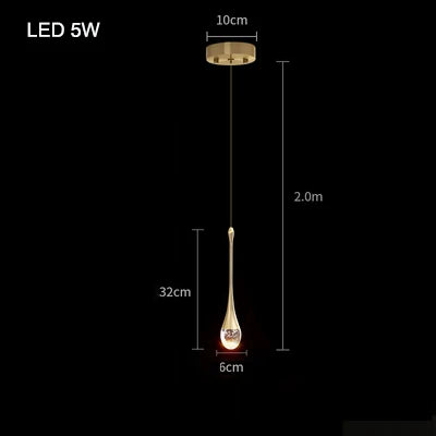 Axyaa Bubble Crystal Pendant Lights: Elegant Indoor Hanging Lamp for Home Decor