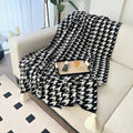 Axyaa Bohemian Knit Sofa Cover & Summer Blanket with Air Conditioning Features