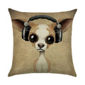 Axyaa Cartoon Design Linen Pillowcase for Home Décor