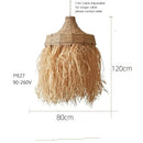 Axyaa Woven Rattan Grass Pendant Lights LED