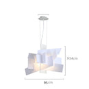 Axyaa Big Bang Nordic Replica LED Pendant Lamp in Red & White