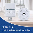 Wireless Doorbell Set with 30 Ringtongs by Axyaa