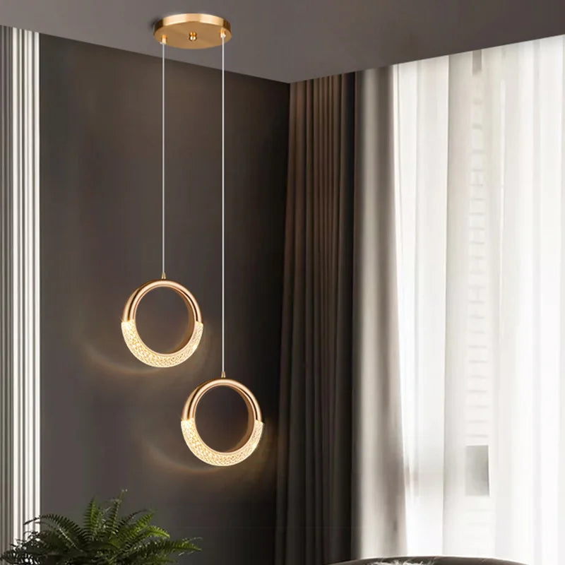 Nordic Crystal Pendant Lights by Axyaa: Elegant Indoor Ceiling Lamp for Home Lighting