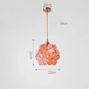 Axyaa Copper Petal LED Chandelier: Nordic Minimalist Art Decor Ceiling Lamp
