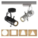 Axyaa Square LED Track Spotlights for Art Gallery, Museum, Church - Adjustable Brightness
