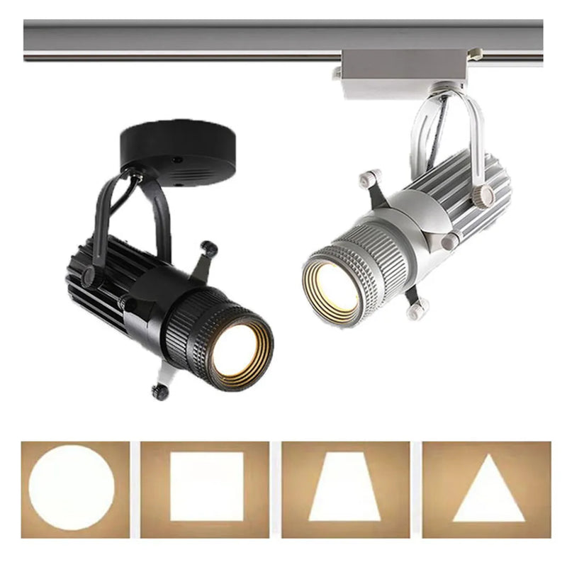 Axyaa Square LED Track Spotlights for Art Gallery, Museum, Church - Adjustable Brightness