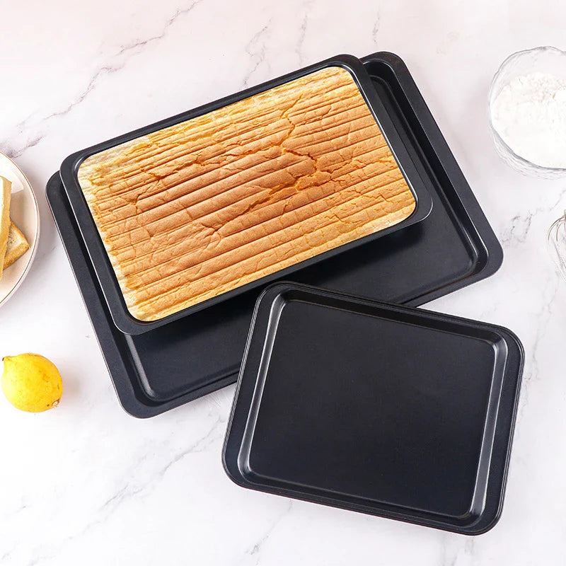 Axyaa Stainless Steel Non-Stick Baking Tray for Bread Cake Loaf Pan BBQ Plate
