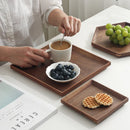 Axyaa Black Walnut Wooden Tea Cup Tray - High-grade Kitchen Storage & Serving Tray