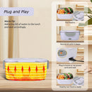 Axyaa Electric Lunch Box Stainless Steel Food Warmer 220V 110V 12V 24V EU US Plug
